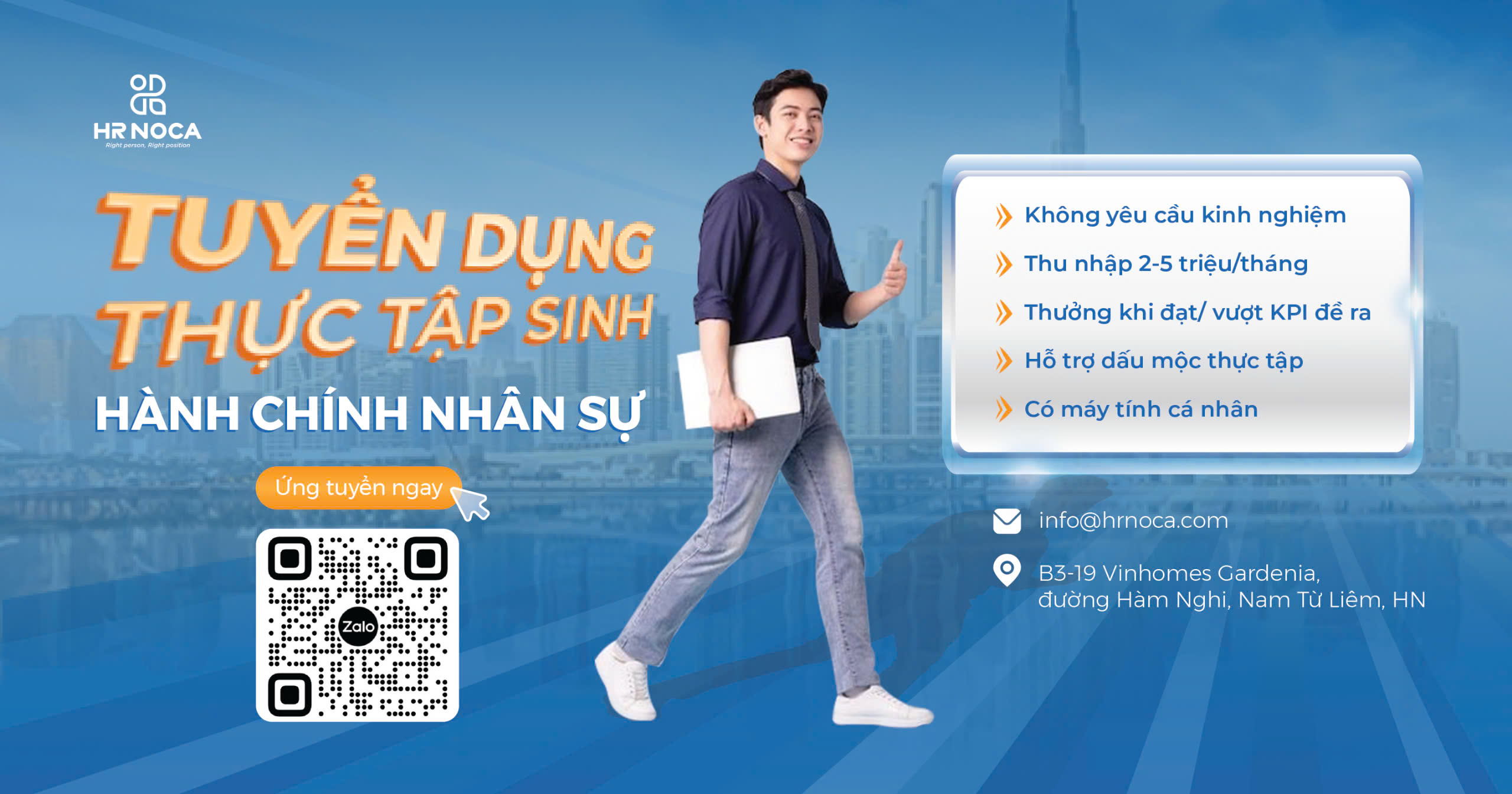 TUYỂN DỤNG THỰC TẬP SINH HÀNH CHÍNH - NHÂN SỰ TỔNG HỢP